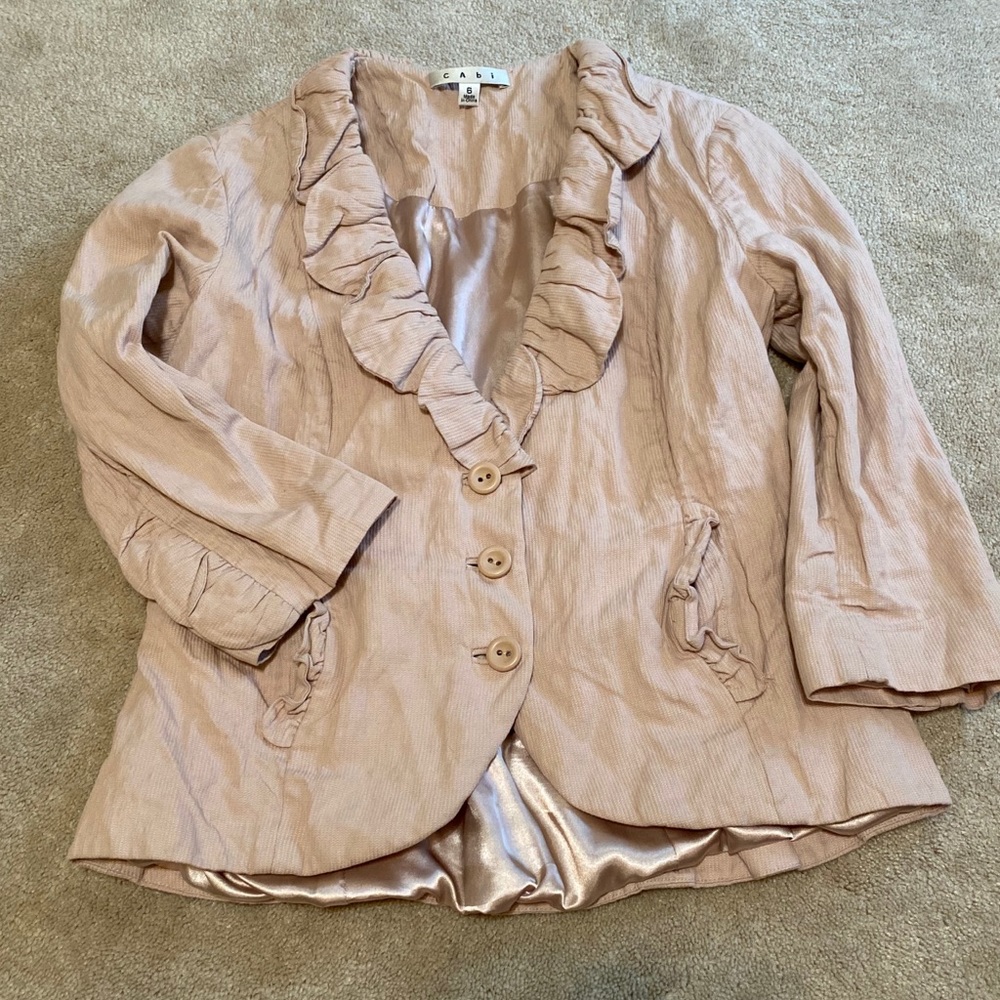 Cabi Petal Blush blazer size 6